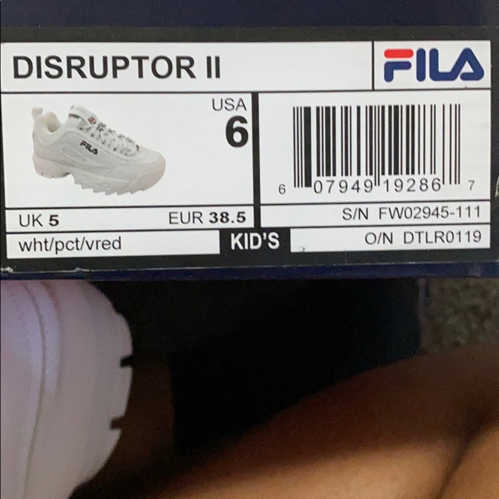 Fila gym shoes